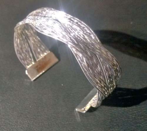 Silver Weave Bangle