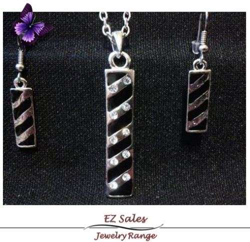 Rhinestone Necklace & Earrings - Sale item