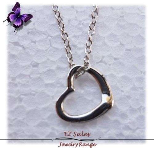 Silver Heart Pendant on chain