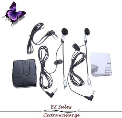 Motorcycle Helmet-to-Helmet Intercom Set