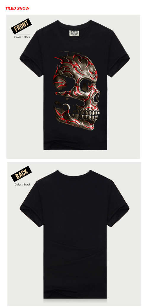 Glow in the Dark Skull T-Shirt - XLarge