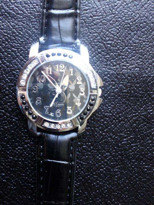 New Bunny crystal watch Black