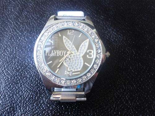 Playboy Lady/Girl Stainless steel Wrist Watch Black