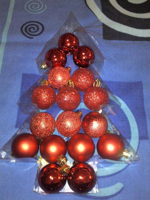 Christmas Baubles Sets - Red