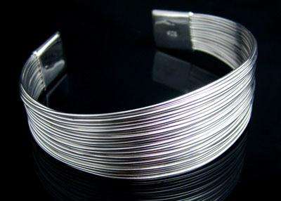 Multi Strand Sterling Silver Bangle