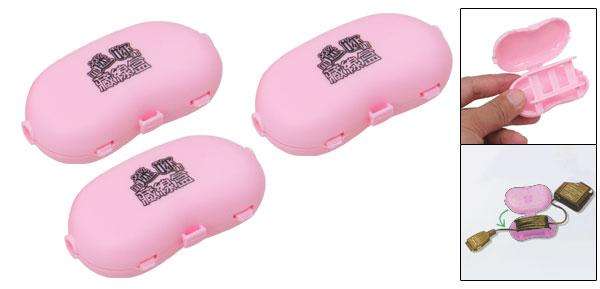 Mini Cord Cable Wire Organizers Box - Light Pink