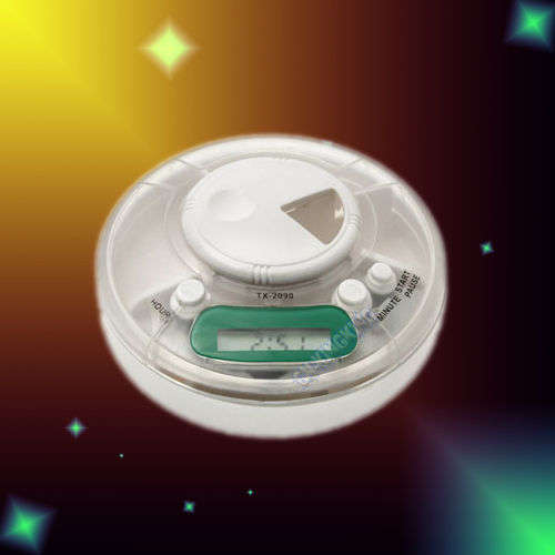 Pill Holder Box with LED Timer and Reminder