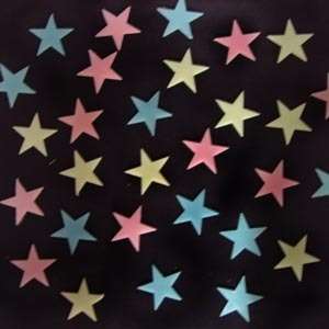 Glow in the dark colour stars (10)