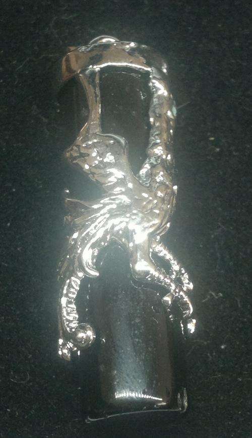 Black Phoenix Column Pendant