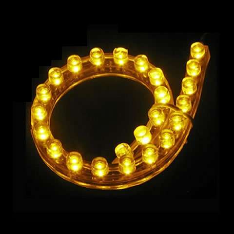 Amber Flexible Grill Light - 24 LED 12V