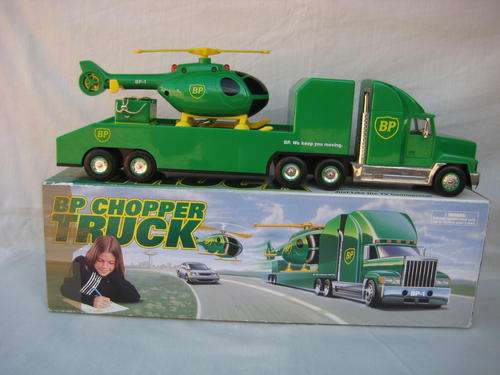 BP Chopper Truck with Helicopter - Mint & Boxed