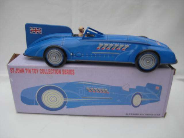 St John Tin Toy Collection - Bluebird Record Racer