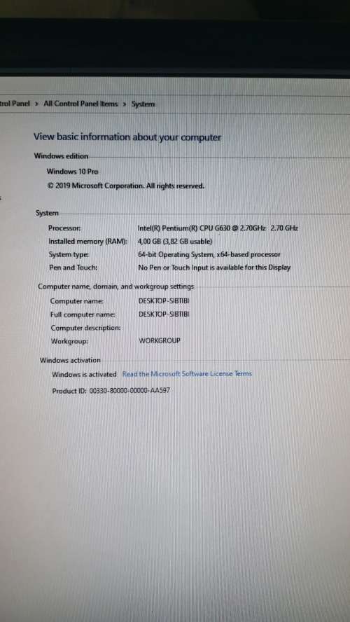 Lenovo ThinkCentre Desktop PC