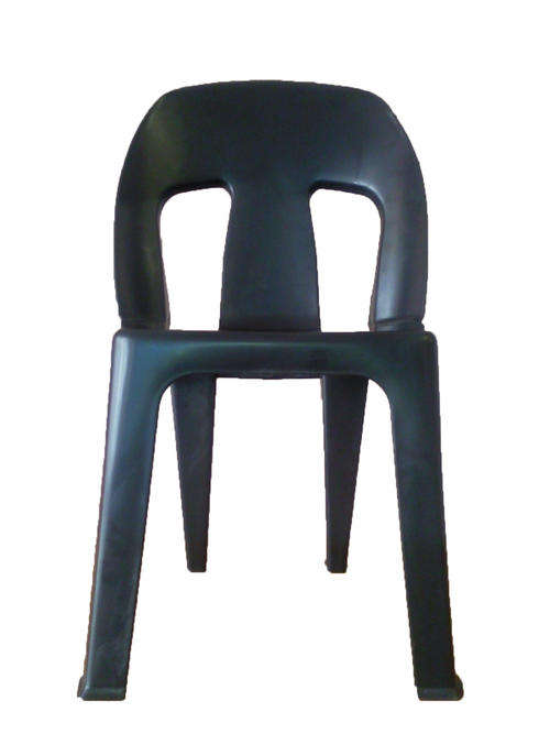 HEAVY DUTY PLASTIC CHAIR BLACK