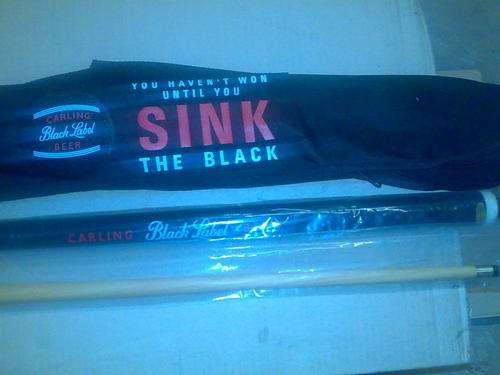 Crazy R1 starting for Brand new black label pool cue with black label bag