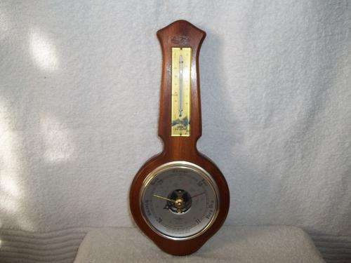 Lovely  old Barometer mounted on wood