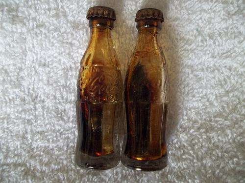 2X OLD COCA  COLA MINIATURE BOTTLES