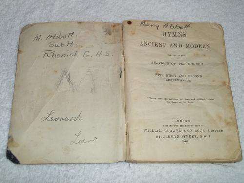 HYMNS - ANCIENT AND MODERN 1916 WITH FIRST AND SECOND SUPPLEMENTS
