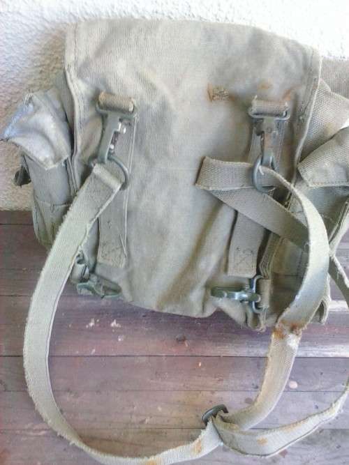 Army canvas sling bag