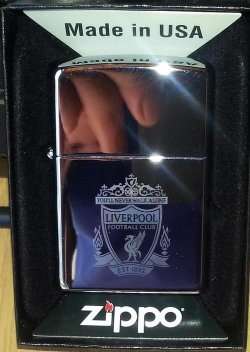 Liverpool Zippo Lighter High Polish Chrome