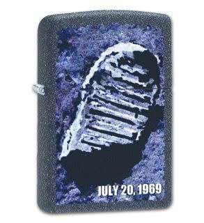 Moon Footprint Zippo Lighter