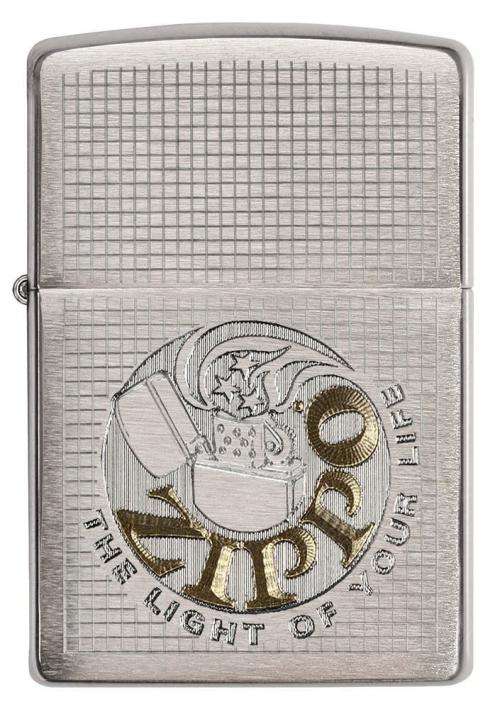 Golden Logo Zippo Lighter