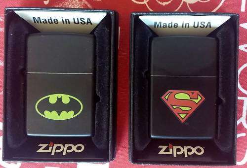 Superman and Batman Zippo Lighters deal for both