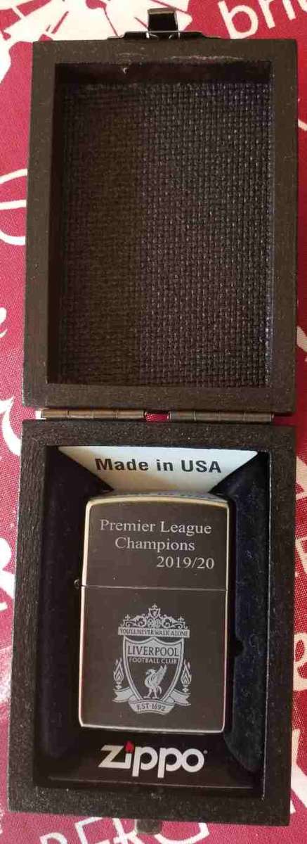 Liverpool Zippo Premier League Champions.  Free name engraving.