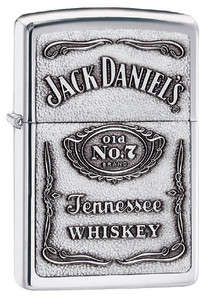 Jack Daniels Pewter Label Zippo Lighter