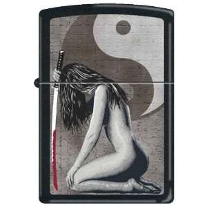Woman with Sword Zippo Lighter