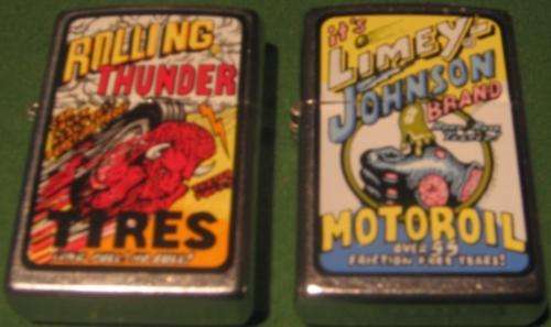 Zippo Set, RT Tyres + LJ Motoroil