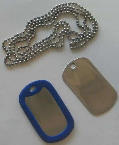 Dark Blue Dog Tags FREE ENGRAVING