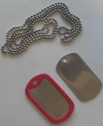Red Dog Tags FREE ENGRAVING