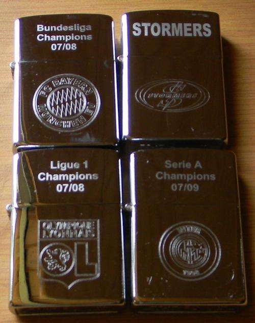 Zippo style flip top lighters x 4