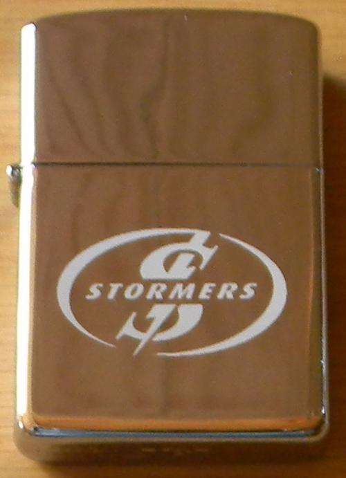 Zippo Stormers, engraved high polish chrome