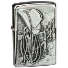 Resting Cowboy Zippo