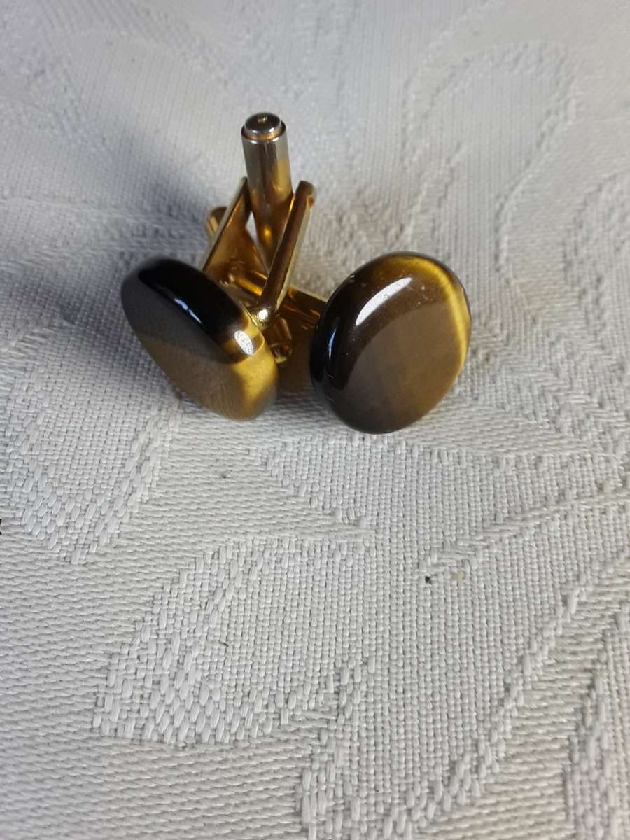 TIGER EYE CUFFLINKS