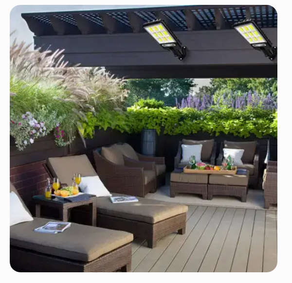 Outdoor Garden 108COB Wall Mounted Motion Sensor Light Solar Street Light