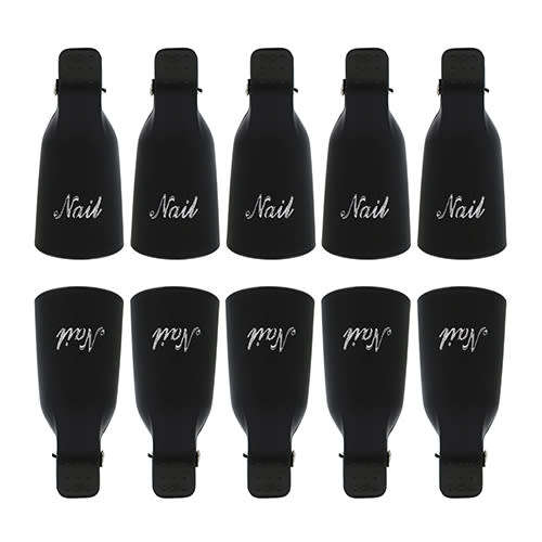 10 PCS Soak Off UV Gel Clip Cap
