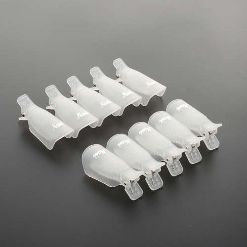 10 PCS Soak Off UV Gel Clip Cap