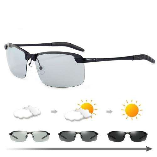 UV400 Polarized Photochromic Sunglasses