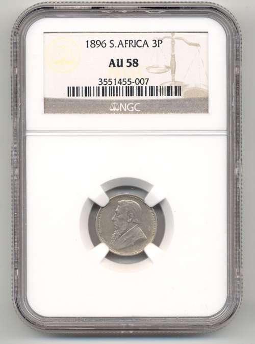 1896 AU58 NGC 3P - Seldom seen in UNC form