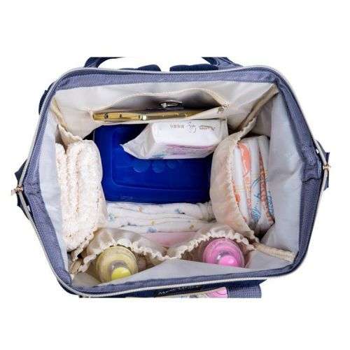 Mummy Bag Multi-Function Waterproof Travel Backpack - Nave Blue