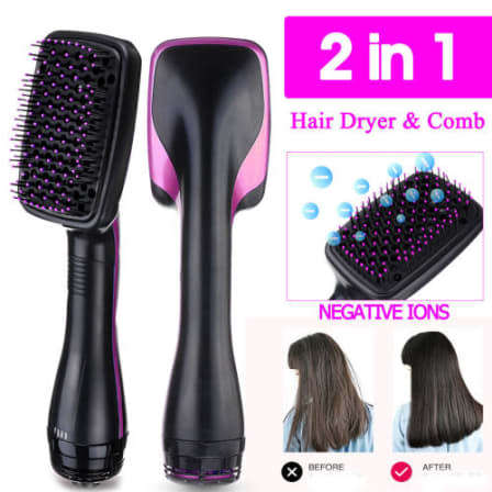 One-Step Hair Dryer and Styler