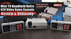 Mini classic game console with 620 built-in classic games