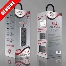 TB-T09 3.1A Power Socket Extension With 3 AC Sockets & 6 USB Ports