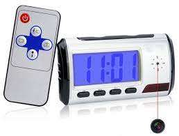 Remote Controlled Spy Camera Clock