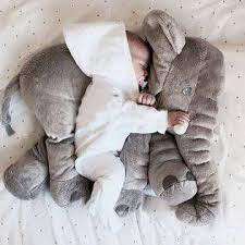 Baby Elephant Pillow (Grey)