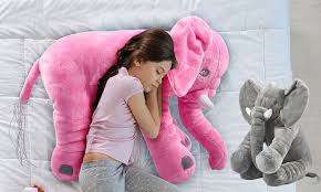 Baby Elephant Pillow (Grey)