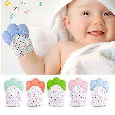 Silicone Baby Teething Mitten Glove